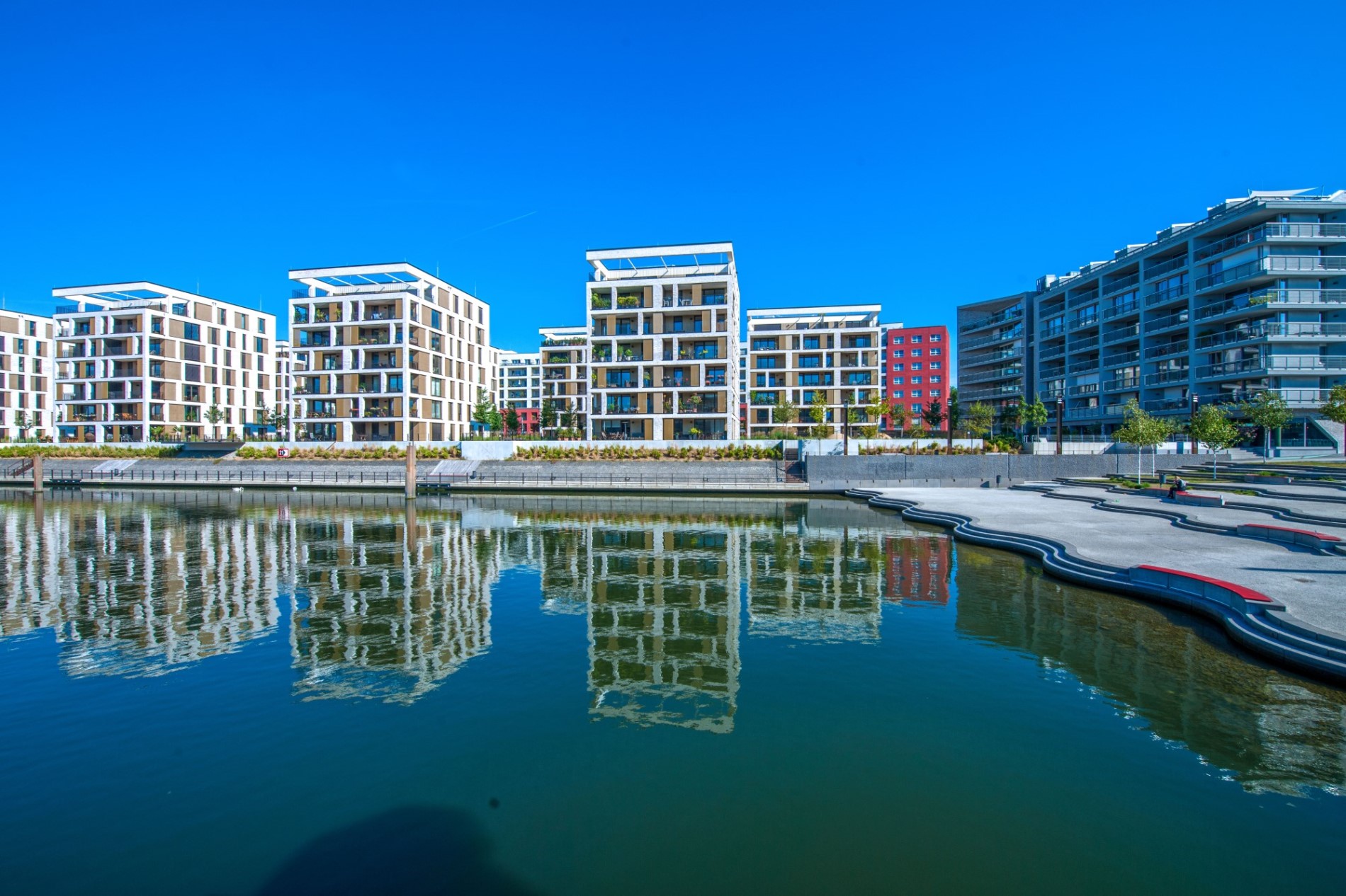 Ruhiger Heimathafen Wohnbau in Offenbach Heidelberg Materials